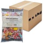A full case of 8 bags of boiled sweet assortment in bulk 1kg bags