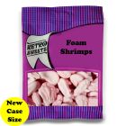 A full case of wholesale bagged sweets, Foam Shrimps prepacked sweets bags