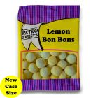 A full case of wholesale bagged sweets, Lemon Bon Bons in prepacked sweets bags