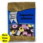 A full case of wholesale bagged sweets, Liquorice Allsorts prepacked sweets bags