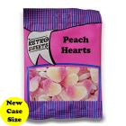 A full case of wholesale bagged sweets, Peach Hearts prepacked sweets bags