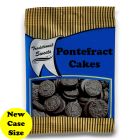 A full case of wholesale bagged sweets, Pontefract Cakes prepacked sweets bags