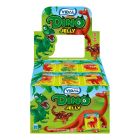 A wholesale case of jelly dinosaur shaped sweets