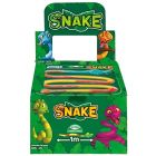 A wholesale case of giant jelly snake sweets