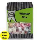 A full case of wholesale bagged sweets, Winter Mix prepacked sweets bags