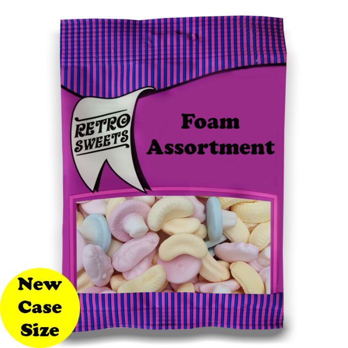Foam Assortment 100g Wholesale Bagged Sweets Wholesale Prepacked Sweets