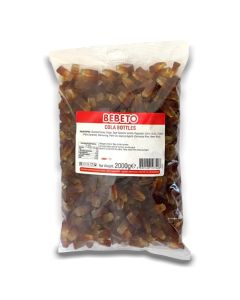Wholesale Sweets - A bulk 2kg bag of Halal Cola Bottles