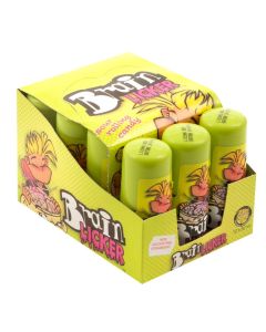 A full case of Wholesale sweets - Brain Licker sour rolling candy tubs