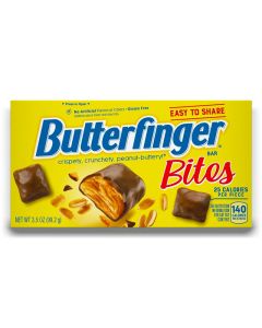 Wholesale American Sweets - Bitesize Butterfinger chocolate and peanut butter candy bars in a Theatre Box!