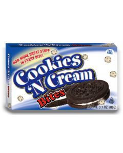 Wholesale American Sweets - cookies and cream flavour American candy bites in a handy theatre box