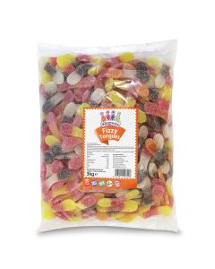 A bulk 3kg bag of Fizzy Tongues - wholesale fizzy sweets