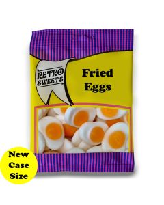 A full case of wholesale bagged sweets, Fried Eggs prepacked sweets bags