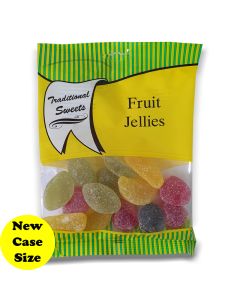A full case of wholesale bagged sweets, Fruit Jellies prepacked sweets bags