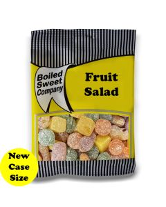 A full case of wholesale bagged sweets, Fruit salad boiled sweets, prepacked sweets bags