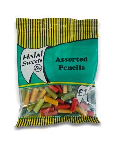 A full case of wholesale sweets, Halal Assorted Pencils prepacked sweets bags