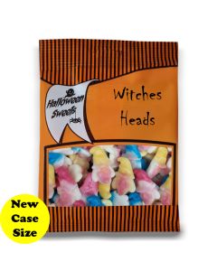 Wholesale Sweets - Spooky Halloween sweets in our Halloween themed bags, fruit flavour jellies shaped like witches