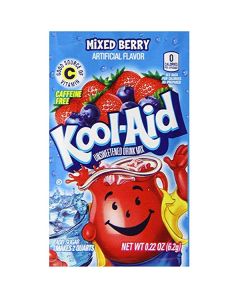 A wholesale case of green apple flavour American Kool Aid