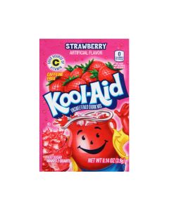 A wholesale case of Pink Lemonade Kool Aid, American Drinks.