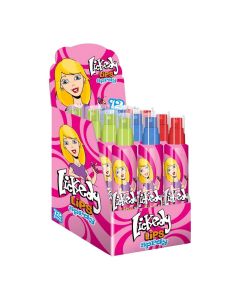 A full case of wholesale sweets - lickedy lips sour candy spray bottles