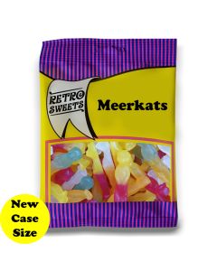 A full case of wholesale bagged sweets, Meerkats prepacked sweets bags