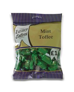 A full case of wholesale sweets, Mint Toffee prepacked sweets bags