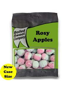 A full case of wholesale bagged sweets, Rosy Apples prepacked sweets bags