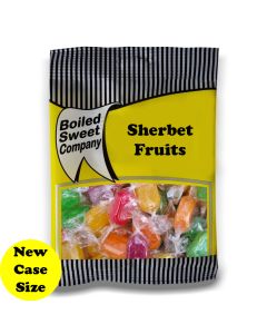 A full case of wholesale bagged sweets, Sherbet Fruits prepacked sweets bags