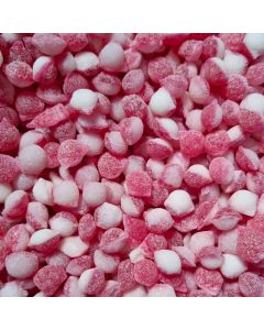 Wholesale Sweets - A bulk 3kg bag of Strawberry and Cream Pips, traditional sugar coated boiled sweets.