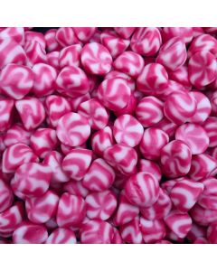 Bulk Sweets - A 3kg bag of strawberry twist kisses, retro pink and white pick and mix sweets