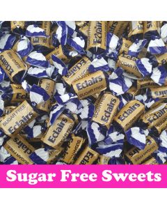 A bulk 2kg bag of sugar free chocolate eclairs