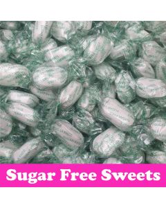 A bulk 2kg bag of sugar free chocolate mints