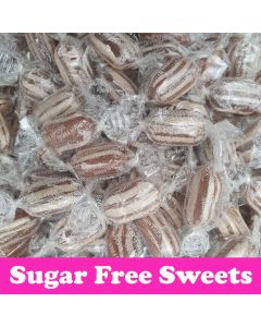 A bulk 2kg bag of sugar free mint humbugs
