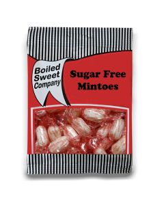 A full case of wholesale sweets, Sugar Free Mintoes, prepacked sweets bags