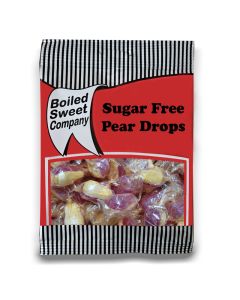 A full case of wholesale sweets, Sugar Free Pear Drops, prepacked sweets bags