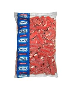 A bulk 3kg bag of Vidal Strawberry Rockets! Large fizzy strawberry pencils!