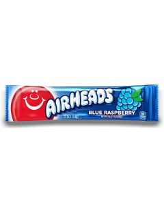 Wholesale American Sweets - Chewy Airheads Blue Raspberry American candy bars.